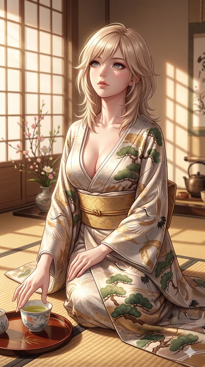 score_9, masterpiece, best quality, ultra-detailed, high-budget anime keyframe, editorial fashion photography, tasteful artistic composition, Japanese woman. cowboy shot from the thighs up, character and outfit filling the frame for maximum editorial