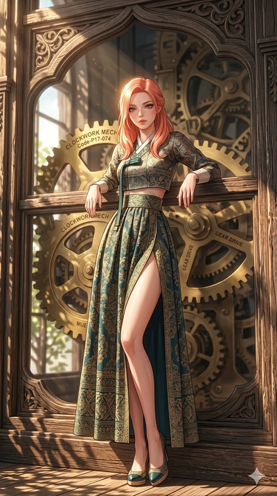 score_9, masterpiece, best quality, ultra-detailed, high-budget anime keyframe, editorial fashion photography, tasteful artistic composition, Japanese woman. cowboy shot from the thighs up, character and outfit filling the frame for maximum editorial