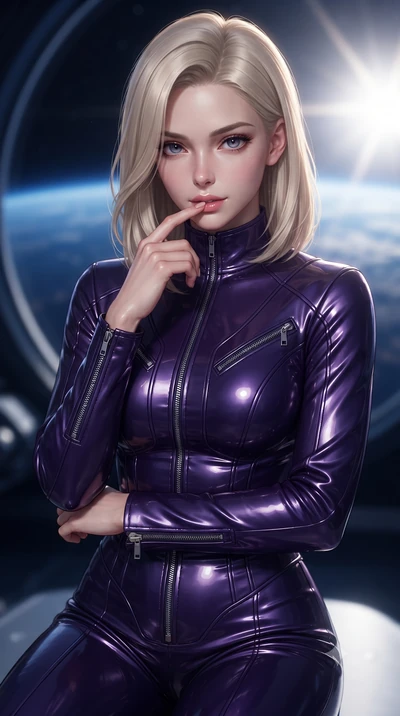 score_9, masterpiece, best quality, ultra-detailed, high-budget anime keyframe, editorial fashion photography, tasteful artistic composition, Caucasian woman. close-up cowboy shot from the waist and thighs up, the character dominates the composition,