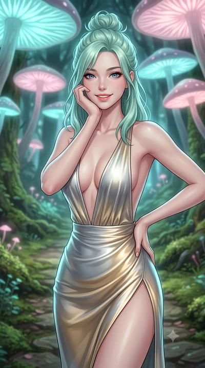 score_9, masterpiece, best quality, ultra-detailed, high-budget anime keyframe, editorial fashion photography, tasteful artistic composition, Japanese woman. close-up cowboy shot from the waist and thighs up, the character dominates the composition, 