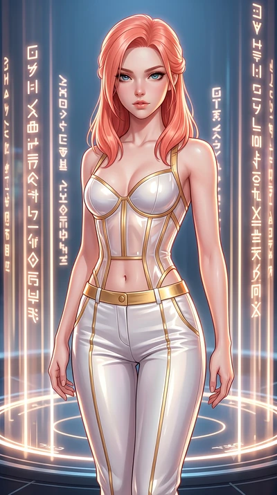 score_9, masterpiece, best quality, ultra-detailed, high-budget anime keyframe, semi-realistic 3D game render, editorial fashion photography, tasteful artistic composition, Japanese woman. close-up cowboy shot from the waist and thighs up, the charac