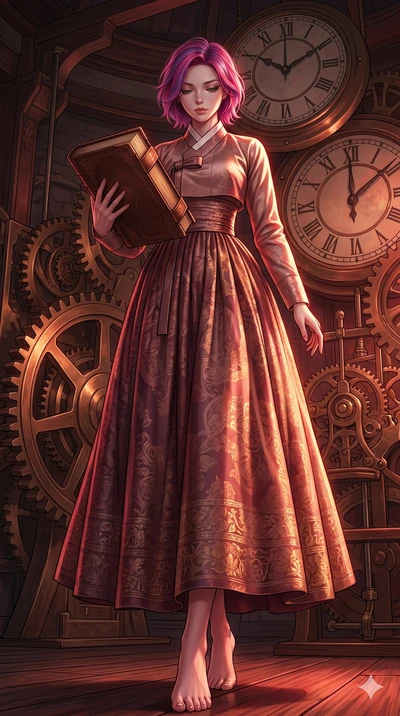 score_9, masterpiece, best quality, ultra-detailed, high-budget anime keyframe, editorial fashion photography, tasteful artistic composition, Caucasian woman, strictly human ears. low angle full-body shot from head to toe showing her feet, filling th