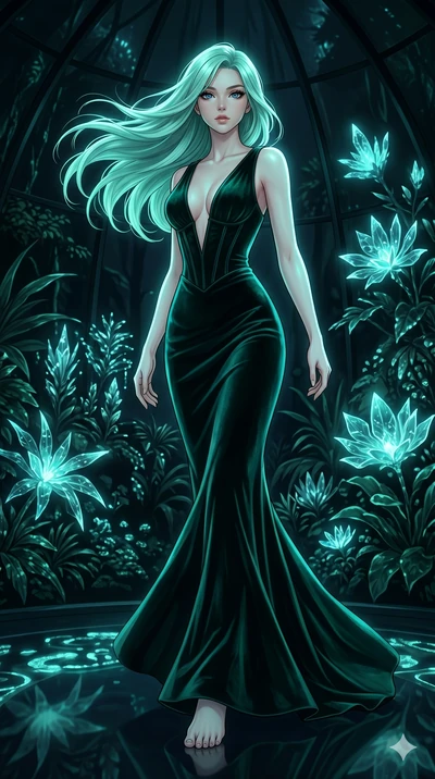 score_9, masterpiece, best quality, ultra-detailed, high-budget anime keyframe, editorial fashion photography, tasteful artistic composition, Japanese woman. low angle full-body shot from head to toe showing her feet, filling the entire 9:16 vertical