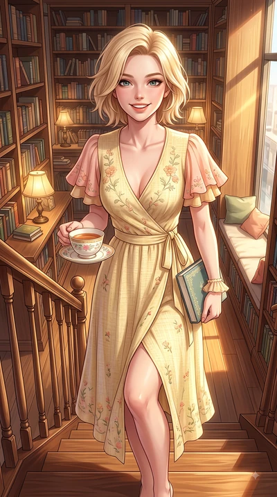 score_9, masterpiece, best quality, ultra-detailed, high-budget anime keyframe, editorial fashion photography, tasteful artistic composition, Caucasian woman. close-up cowboy shot from the waist and thighs up, the character dominates the composition,