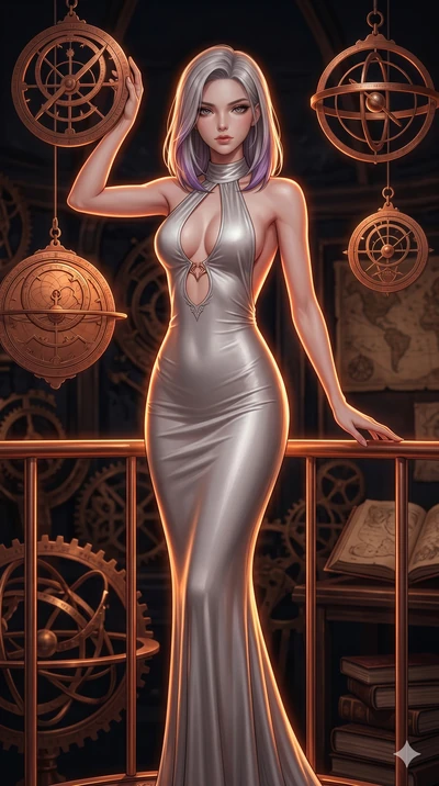score_9, masterpiece, best quality, ultra-detailed, high-budget anime keyframe, editorial fashion photography, tasteful artistic composition, Caucasian woman, strictly human ears. cowboy shot from the thighs up, character and outfit filling the frame
