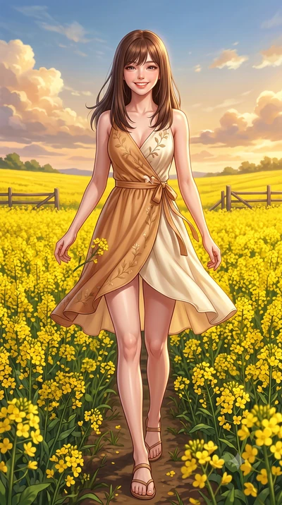 score_9, masterpiece, best quality, ultra-detailed, high-budget anime keyframe, semi-realistic 3D game render, editorial fashion photography, tasteful artistic composition, Korean woman. low angle full-body shot from head to toe showing her feet, fil
