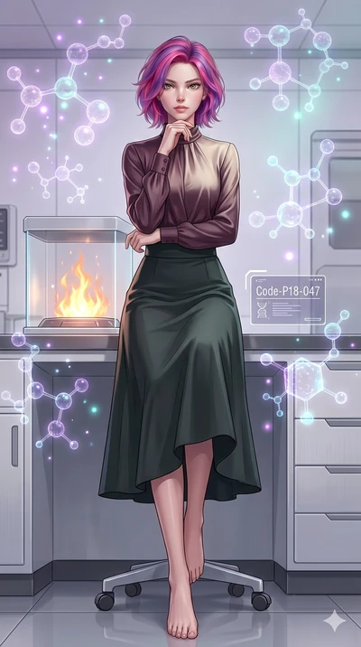 score_9, masterpiece, best quality, ultra-detailed, high-budget anime keyframe, editorial fashion photography, tasteful artistic composition, Caucasian woman, strictly human ears. low angle full-body shot from head to toe showing her feet, filling th