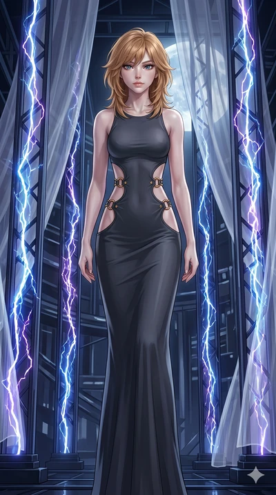 score_9, masterpiece, best quality, ultra-detailed, high-budget anime keyframe, editorial fashion photography, tasteful artistic composition, Korean woman. cowboy shot from the thighs up, character and outfit filling the frame for maximum editorial p