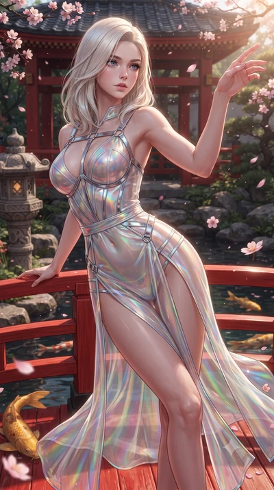 score_9, masterpiece, best quality, ultra-detailed, high-budget anime keyframe, editorial fashion photography, tasteful artistic composition, Caucasian woman. close-up cowboy shot from the waist and thighs up, the character dominates the composition,