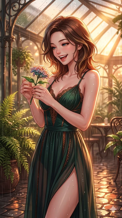 score_9, masterpiece, best quality, ultra-detailed, high-budget anime keyframe, vibrant anime aesthetic, Korean woman. close-up cowboy shot from the waist and thighs up, the character dominates the composition, filling the frame with her large presen