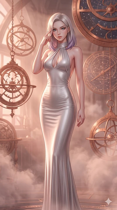 score_9, masterpiece, best quality, ultra-detailed, high-budget anime keyframe, editorial fashion photography, tasteful artistic composition, Caucasian woman, strictly human ears. cowboy shot from the thighs up, character and outfit filling the frame