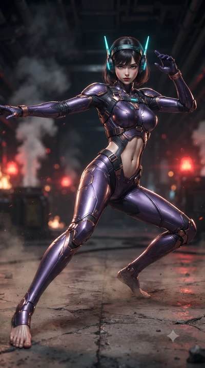 score_9, masterpiece, best quality, ultra-detailed, high-budget anime keyframe, editorial fashion photography, tasteful artistic composition, Korean woman. low angle full-body shot from head to toe showing her feet, filling the entire 9:16 vertical f