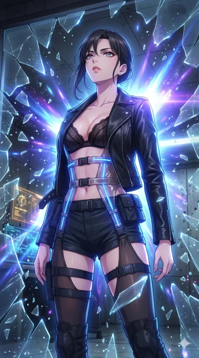 score_9, masterpiece, best quality, ultra-detailed, High-budget Anime Keyframe, vibrant colors, fluid line-art, expressive lighting, cinematic composition, Ufotable-style visual effects, top-tier animation quality, Japanese woman with delicate and el