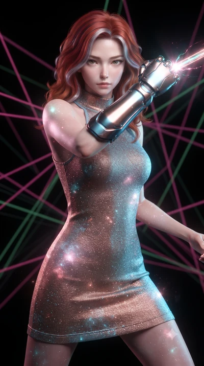 score_9, masterpiece, best quality, ultra-detailed, high-budget anime keyframe, editorial fashion photography, tasteful artistic composition, realistic cosplay photography, Caucasian woman, strictly human ears. close-up cowboy shot from the waist and