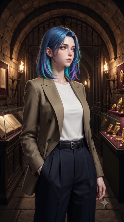 score_9, masterpiece, best quality, ultra-detailed, high-budget anime keyframe, editorial fashion photography, tasteful artistic composition, Caucasian woman, strictly human ears. close-up cowboy shot from the waist and thighs up, the character domin