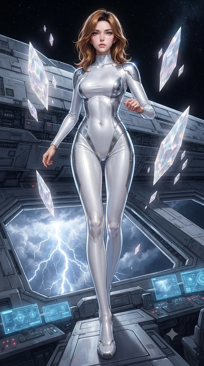 score_9, masterpiece, best quality, ultra-detailed, high-budget anime keyframe, editorial fashion photography, tasteful artistic composition, realistic cosplay photography, Korean woman. low angle full-body shot from head to toe showing her feet, fil