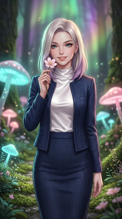 score_9, masterpiece, best quality, ultra-detailed, high-budget anime keyframe, editorial fashion photography, tasteful artistic composition, Caucasian woman, strictly human ears. close-up cowboy shot from the waist and thighs up, the character domin