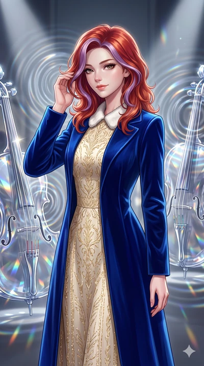 score_9, masterpiece, best quality, ultra-detailed, high-budget anime keyframe, editorial fashion photography, tasteful artistic composition, Caucasian woman, strictly human ears. close-up cowboy shot from the waist and thighs up, the character domin