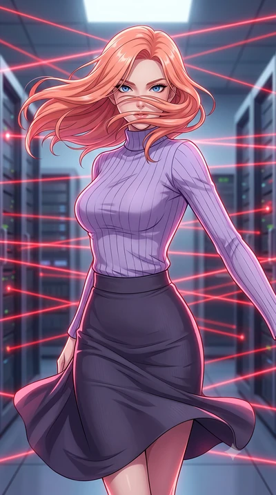 score_9, masterpiece, best quality, ultra-detailed, high-budget anime keyframe, clean line-art, cel-shading, Japanese woman. close-up cowboy shot from the waist and thighs up, the character dominates the composition, filling the frame with her large 
