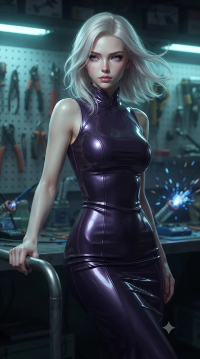 score_9, masterpiece, best quality, ultra-detailed, high-budget anime keyframe, editorial fashion photography, tasteful artistic composition, realistic cosplay photography, Caucasian woman, strictly human ears. close-up cowboy shot from the waist and