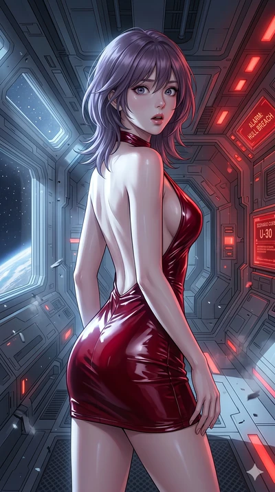 score_9, masterpiece, best quality, ultra-detailed, high-budget anime keyframe, editorial fashion photography, tasteful artistic composition, Japanese woman. cowboy shot from the thighs up, character and outfit filling the frame for maximum editorial