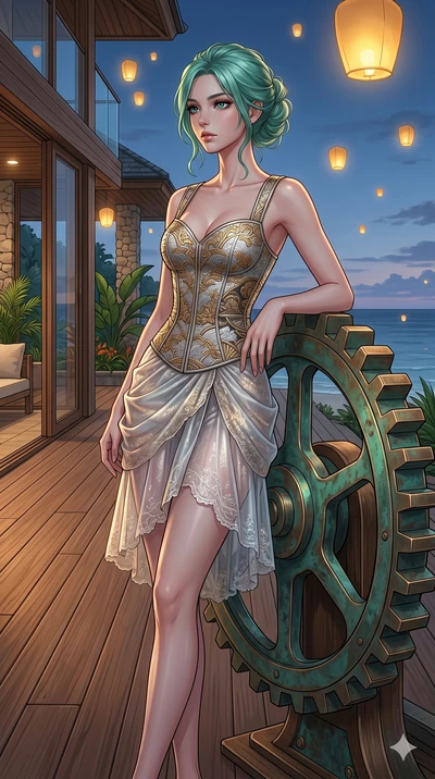 score_9, masterpiece, best quality, ultra-detailed, high-budget anime keyframe, editorial fashion photography, tasteful artistic composition, Japanese woman. cowboy shot from the thighs up, character and outfit filling the frame for maximum editorial