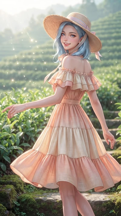 score_9, masterpiece, best quality, ultra-detailed, high-budget anime keyframe, editorial fashion photography, tasteful artistic composition, Korean woman. close-up cowboy shot from the waist and thighs up, the character dominates the composition, fi