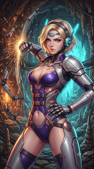 score_9, masterpiece, best quality, ultra-detailed, high-budget anime keyframe, semi-realistic 3D game render, editorial fashion photography, tasteful artistic composition, Caucasian woman. close-up cowboy shot from the waist and thighs up, the chara