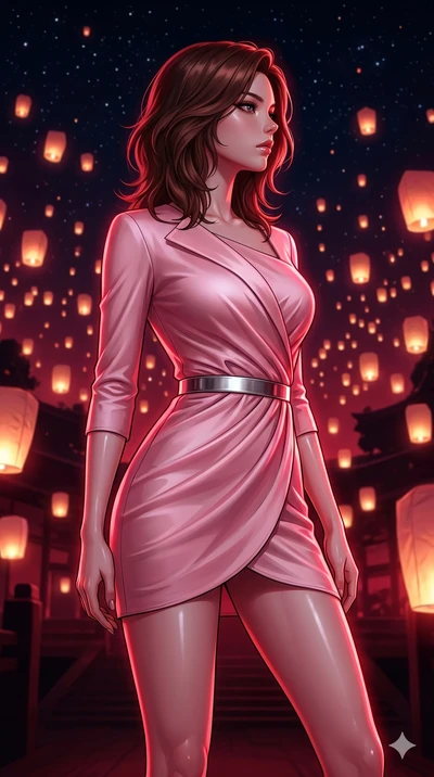 score_9, masterpiece, best quality, ultra-detailed, high-budget anime keyframe, editorial fashion photography, tasteful artistic composition, Korean woman. cowboy shot from the thighs up, character and outfit filling the frame for maximum editorial p