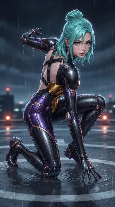 score_9, masterpiece, best quality, ultra-detailed, high-budget anime keyframe, editorial fashion photography, tasteful artistic composition, Japanese woman. low angle full-body shot from head to toe showing her feet, filling the entire 9:16 vertical