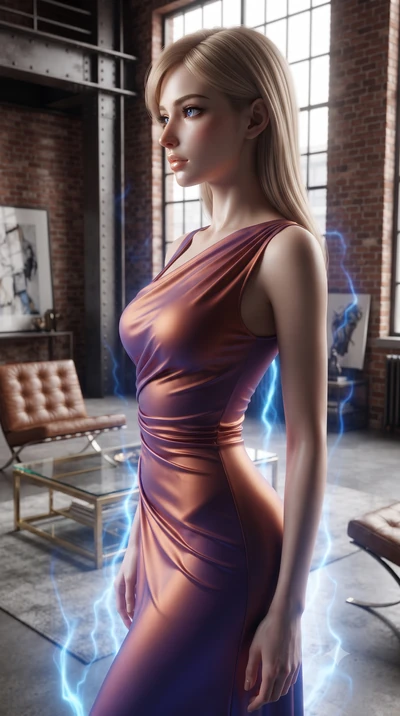 score_9, masterpiece, best quality, ultra-detailed, high-budget anime keyframe, editorial fashion photography, tasteful artistic composition, Japanese woman. close-up cowboy shot from the waist and thighs up, the character dominates the composition, 