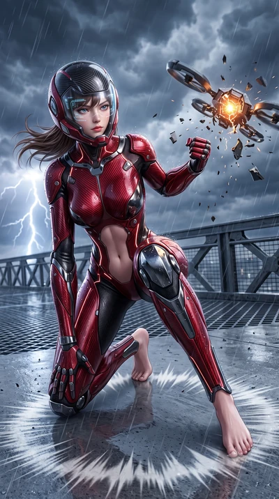 score_9, masterpiece, best quality, ultra-detailed, high-budget anime keyframe, semi-realistic 3D game render, editorial fashion photography, tasteful artistic composition, Korean woman. low angle full-body shot from head to toe showing her feet, fil