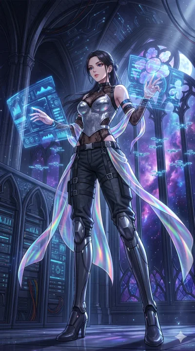 score_9, masterpiece, best quality, ultra-detailed, High-budget Anime Keyframe, vibrant colors, fluid line-art, expressive lighting, cinematic composition, Ufotable-style visual effects, top-tier animation quality, Korean woman with idol-like refined