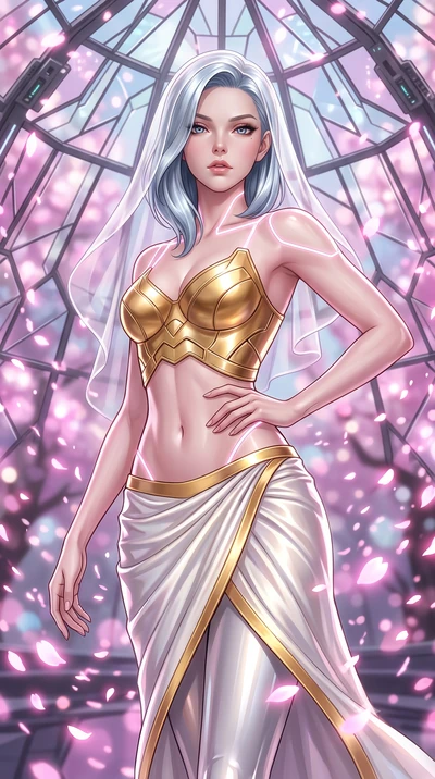 score_9, masterpiece, best quality, ultra-detailed, high-budget anime keyframe, editorial fashion photography, tasteful artistic composition, Korean woman. close-up cowboy shot from the waist and thighs up, the character dominates the composition, fi