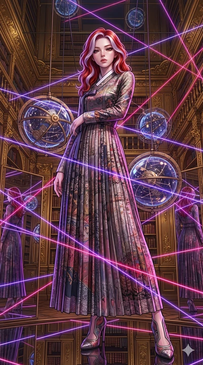 score_9, masterpiece, best quality, ultra-detailed, high-budget anime keyframe, editorial fashion photography, tasteful artistic composition, Caucasian woman, strictly human ears. low angle full-body shot from head to toe showing her feet, filling th