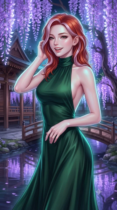 score_9, masterpiece, best quality, ultra-detailed, high-budget anime keyframe, editorial fashion photography, tasteful artistic composition, Caucasian woman, strictly human ears. close-up cowboy shot from the waist and thighs up, the character domin