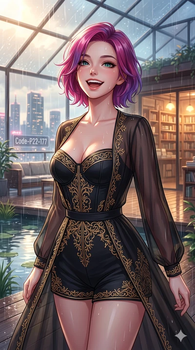 score_9, masterpiece, best quality, ultra-detailed, high-budget anime keyframe, vibrant anime aesthetic, Caucasian woman, strictly human ears. close-up cowboy shot from the waist and thighs up, the character dominates the composition, filling the fra