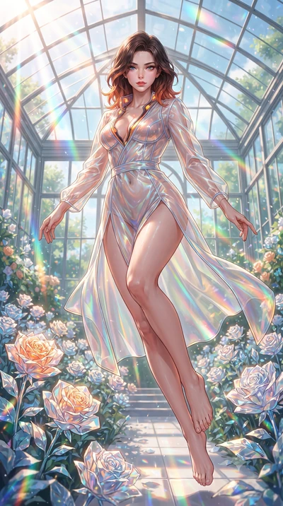 score_9, masterpiece, best quality, ultra-detailed, high-budget anime keyframe, editorial fashion photography, tasteful artistic composition, Korean woman. low angle full-body shot from head to toe showing her feet, filling the entire 9:16 vertical f