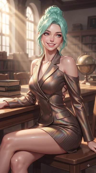 score_9, masterpiece, best quality, ultra-detailed, high-budget anime keyframe, editorial fashion photography, tasteful artistic composition, Japanese woman. close-up cowboy shot from the waist and thighs up, the character dominates the composition, 