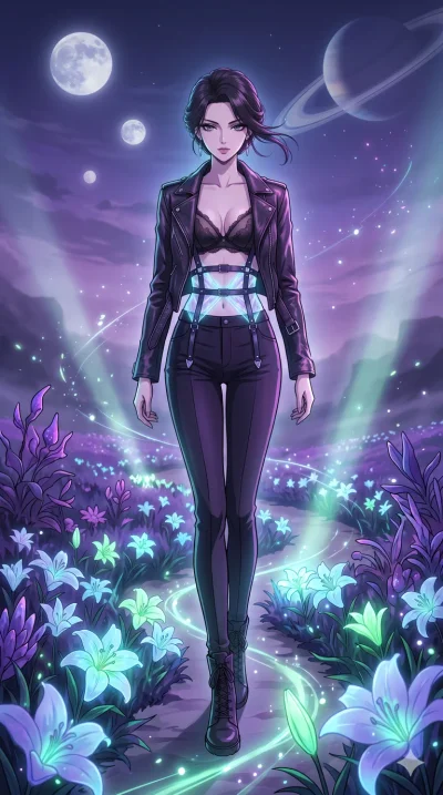 score_9, masterpiece, best quality, ultra-detailed, High-budget Anime Keyframe, vibrant colors, fluid line-art, expressive lighting, cinematic composition, Ufotable-style visual effects, top-tier animation quality, Japanese woman with delicate and el