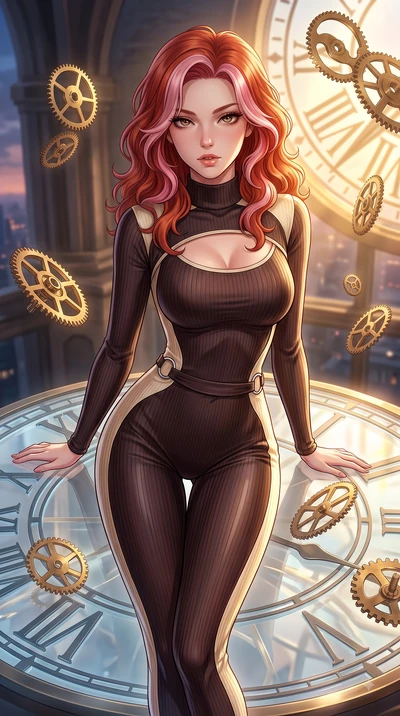 score_9, masterpiece, best quality, ultra-detailed, high-budget anime keyframe, editorial fashion photography, tasteful artistic composition, Caucasian woman. close-up cowboy shot from the waist and thighs up, the character dominates the composition,