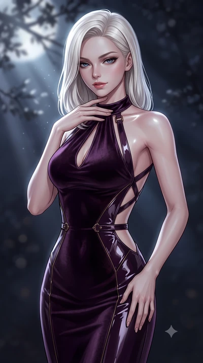 score_9, masterpiece, best quality, ultra-detailed, high-budget anime keyframe, semi-realistic 3D game render, editorial fashion photography, tasteful artistic composition, Caucasian woman. close-up cowboy shot from the waist and thighs up, the chara