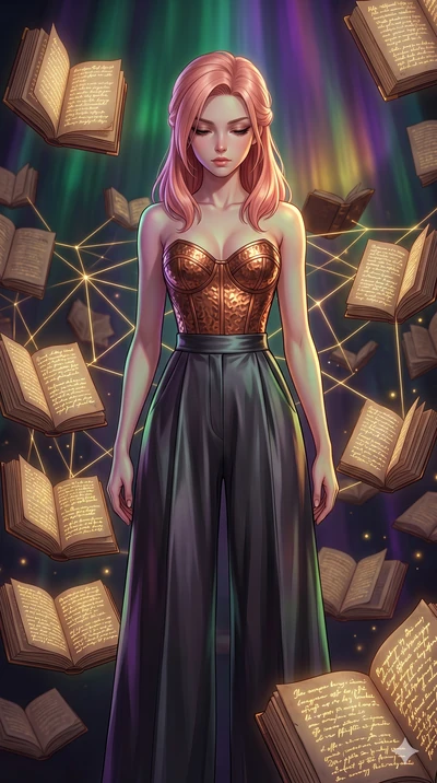 score_9, masterpiece, best quality, ultra-detailed, high-budget anime keyframe, editorial fashion photography, tasteful artistic composition, Japanese woman. cowboy shot from the thighs up, character and outfit filling the frame for maximum editorial
