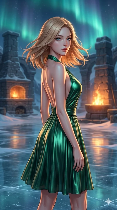 score_9, masterpiece, best quality, ultra-detailed, high-budget anime keyframe, editorial fashion photography, tasteful artistic composition, Korean woman. cowboy shot from the thighs up, character and outfit filling the frame for maximum editorial p