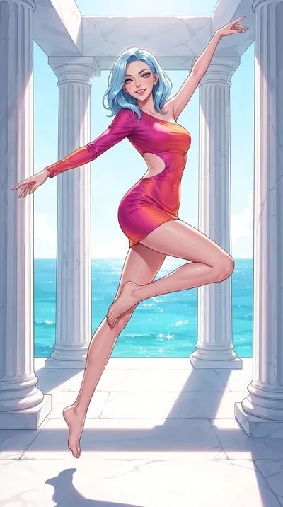 score_9, masterpiece, best quality, ultra-detailed, high-budget anime keyframe, editorial fashion photography, tasteful artistic composition, gorgeous anime illustration, with clean line-art, distinct ink outlines, and high-contrast stereoscopic dept