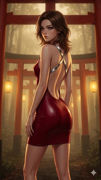 score_9, masterpiece, best quality, ultra-detailed, high-budget anime keyframe, editorial fashion photography, tasteful artistic composition, Korean woman. cowboy shot from the thighs up, character and outfit filling the frame for maximum editorial p