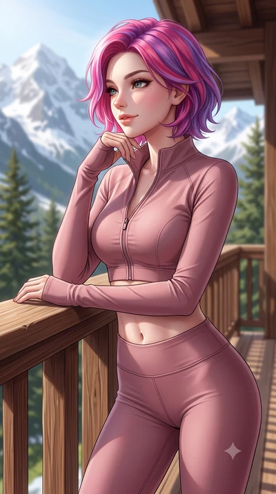 score_9, masterpiece, best quality, ultra-detailed, high-budget anime keyframe, editorial fashion photography, tasteful artistic composition, Caucasian woman woman. close-up cowboy shot from the waist and thighs up, the character dominates the compos