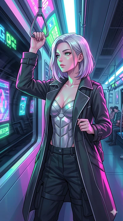 score_9, masterpiece, best quality, ultra-detailed, high-budget anime keyframe, editorial fashion photography, tasteful artistic composition, Caucasian woman, strictly human ears. Upper body close-up from the thighs up, character filling the screen f
