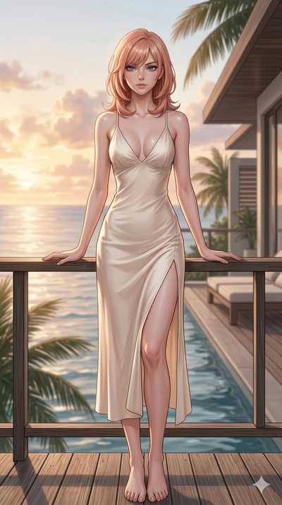 score_9, masterpiece, best quality, ultra-detailed, high-budget anime keyframe, editorial fashion photography, tasteful artistic composition, Japanese woman. cowboy shot from the thighs up, character and outfit filling the frame for maximum editorial