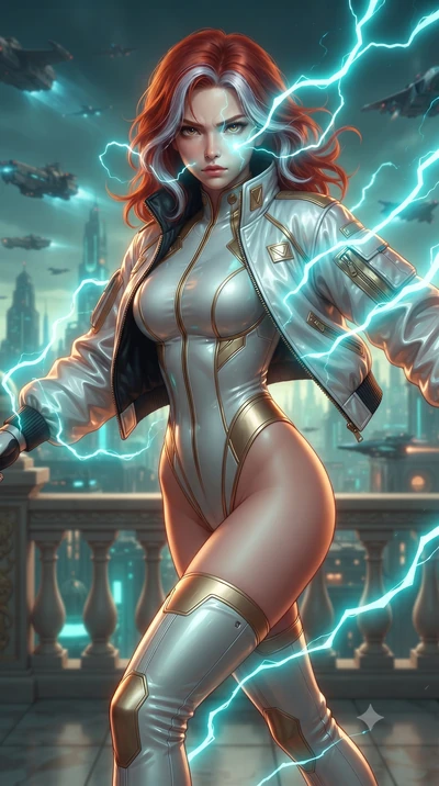 score_9, masterpiece, best quality, ultra-detailed, high-budget anime keyframe, editorial fashion photography, tasteful artistic composition, realistic cosplay photography, Caucasian woman, strictly human ears. close-up cowboy shot from the waist and